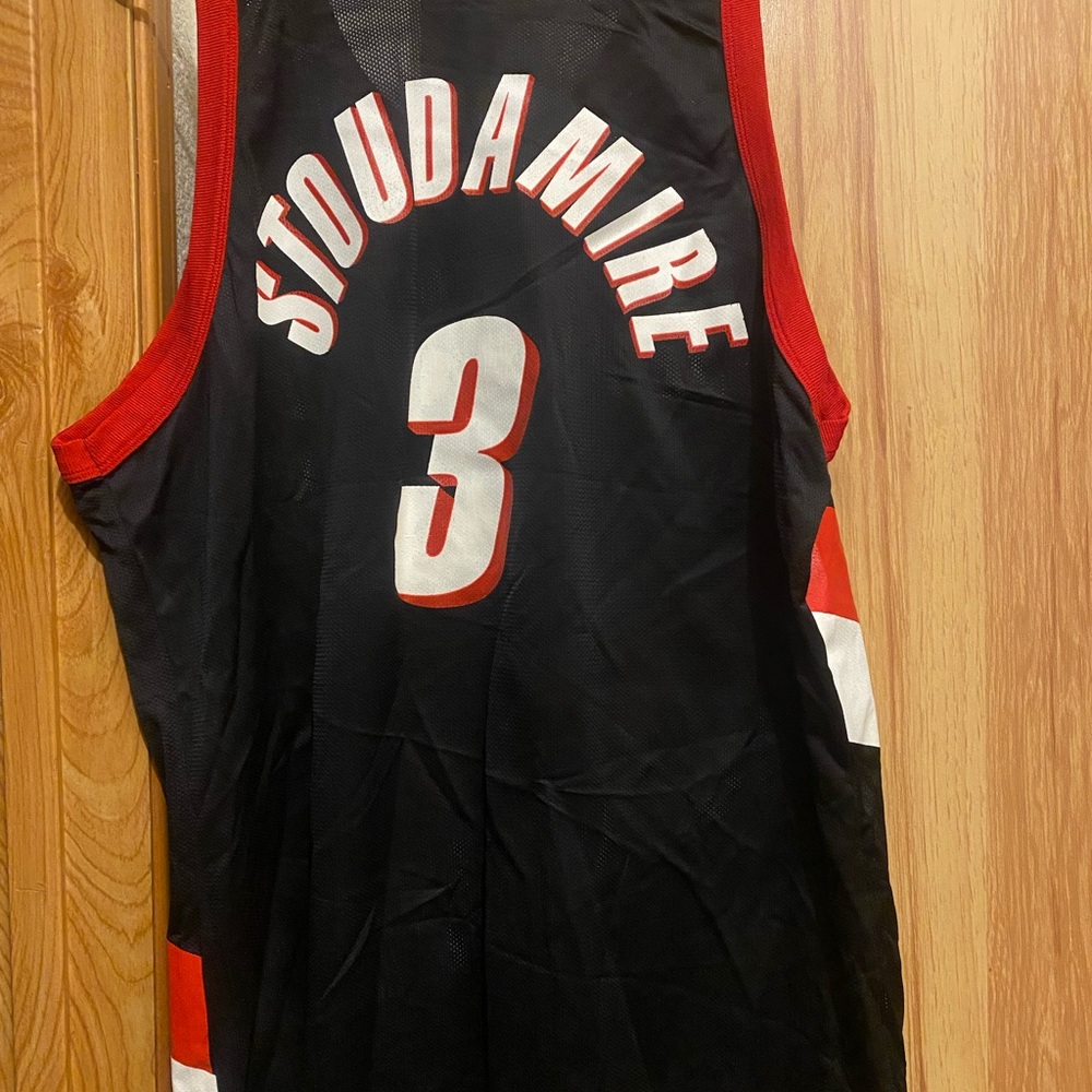 Men’s XL size 48– Damon Stoudamire blazers jersey, Brand—Champion